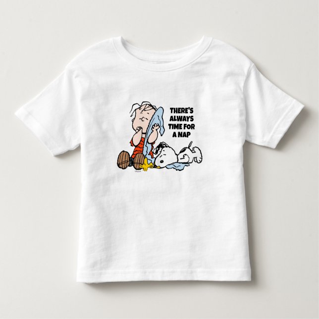 Peanuts | Linus, Snoopy & Woodstock Napping Toddler T-Shirt (Front)