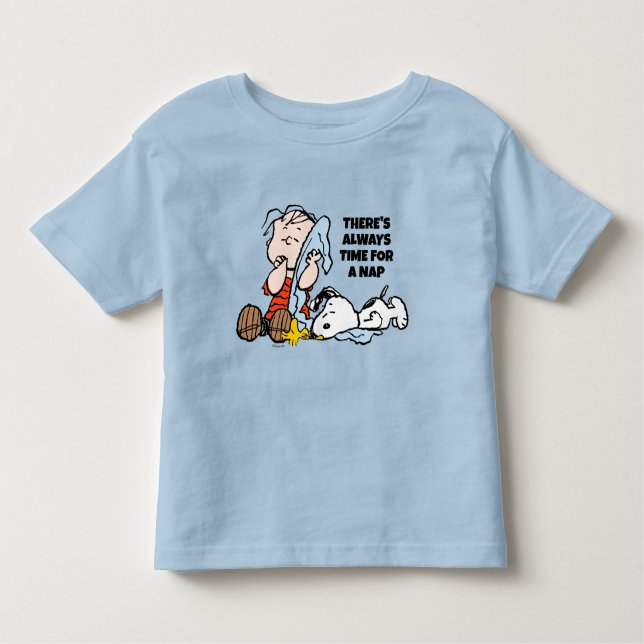 Peanuts | Linus, Snoopy & Woodstock Napping Toddler T-Shirt (Front)