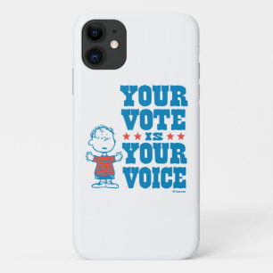 Peanuts   Linus - Your Vote is Your Choice iPhone 11 Case