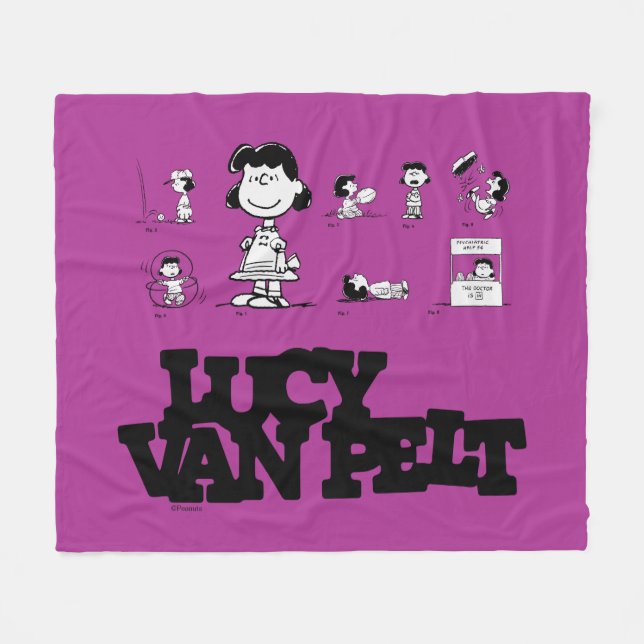 Peanuts | Lucy Fleece Blanket (Front (Horizontal))