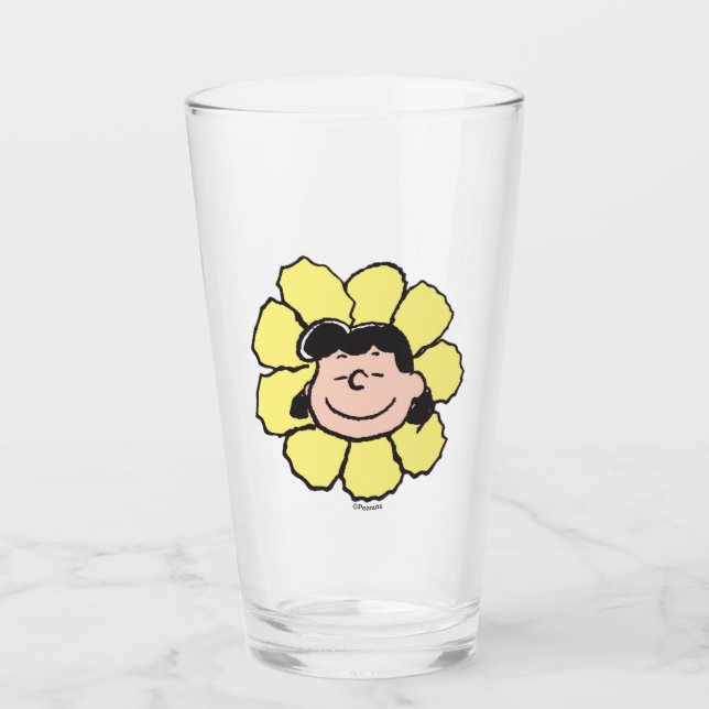 Peanuts | Lucy Flower Glass (Front)