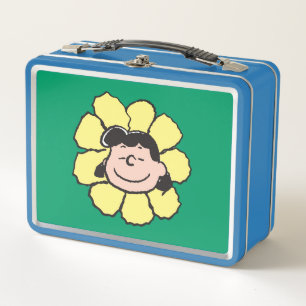 Peanuts   Lucy Flower Metal Lunch Box