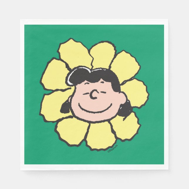 Peanuts | Lucy Flower Napkin (Front)