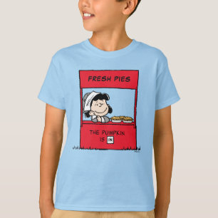 Peanuts   Lucy Pilgrim Pie Stand T-Shirt