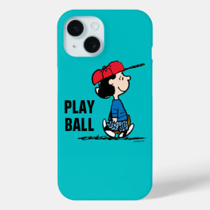 Peanuts   Lucy Playing Baseball iPhone 15 Case