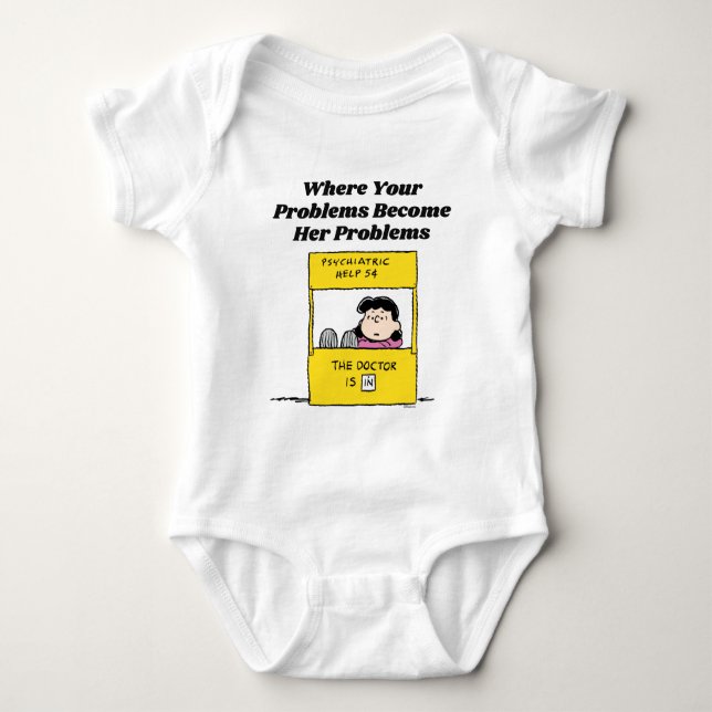Peanuts | Lucy & the Doctor Is In Baby Bodysuit (Front)