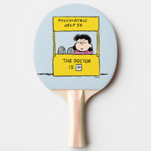 Peanuts   Lucy & the Doctor Is In Ping Pong Paddle