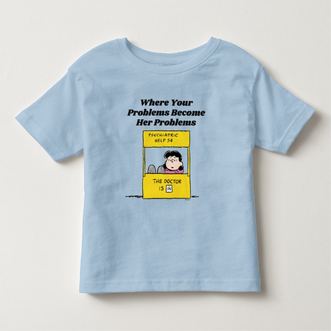 Peanuts | Lucy & the Doctor Is In Toddler T-Shirt (Front)