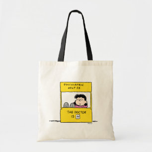 Peanuts   Lucy & the Doctor Is In Tote Bag