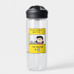 Peanuts | Lucy & the Doctor Is In Water Bottle<br><div class="desc">Lucy is the crabby,  bossy and opinionated girl who bullies most other characters in the comic strip,  particularly Linus and Charlie Brown. Check out this cute Peanuts design featuring Lucy and her advice stand.</div>