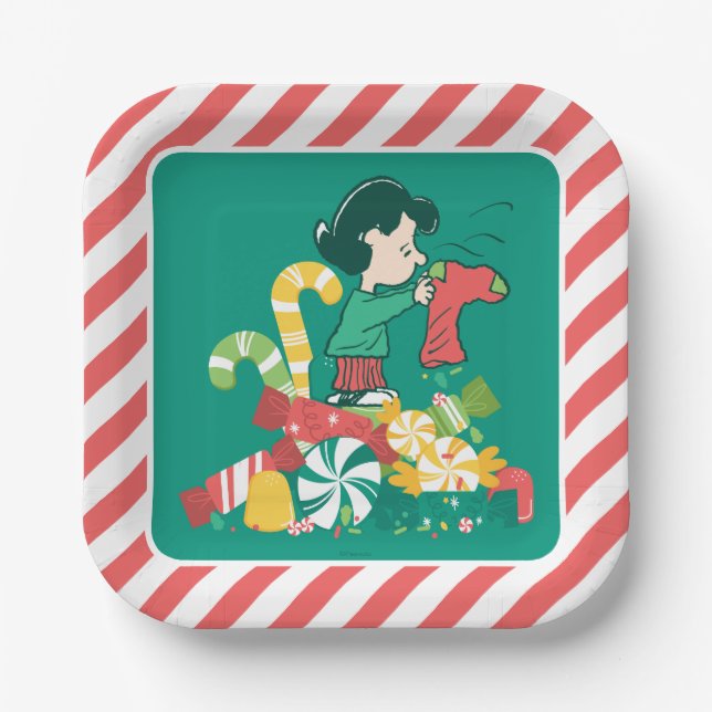 Peanuts | Lucy the More the Merrier Paper Plate (Front)