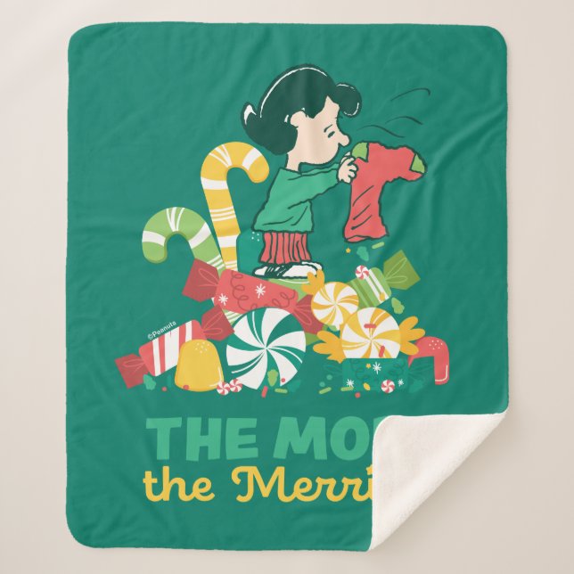 Peanuts | Lucy the More the Merrier Sherpa Blanket (Front)