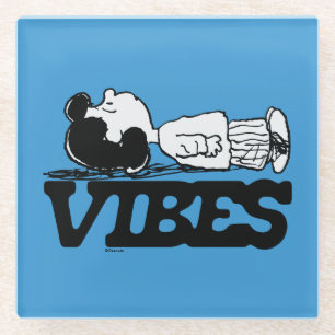 Peanuts   Lucy Vibes Glass Coaster