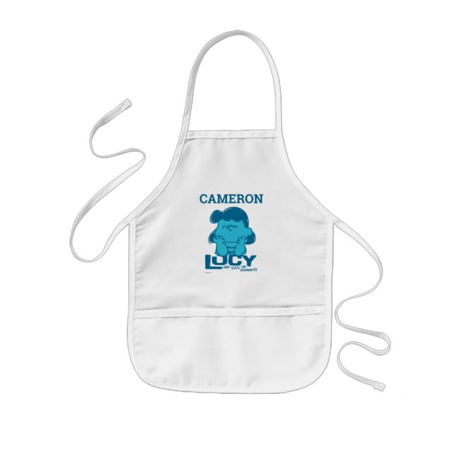Peanuts | Lucy Who Says I'm Crabby?? Kids Apron (Front)