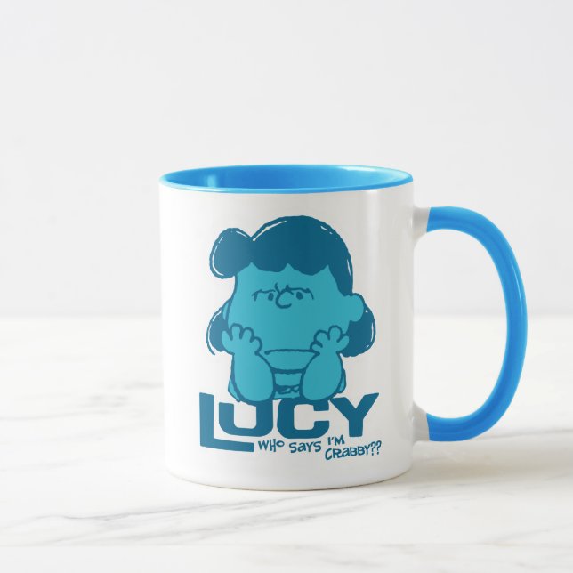 Peanuts | Lucy Who Says I'm Crabby?? Mug (Right)
