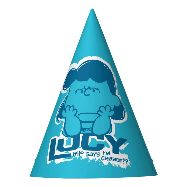 Peanuts | Lucy Who Says I'm Crabby?? Party Hat (Front)
