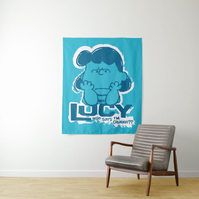 Peanuts | Lucy Who Says I'm Crabby?? Tapestry (In Situ)