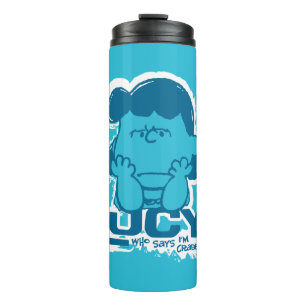 Peanuts Lucy Who Says I'm Crabby?? Thermal Tumbler