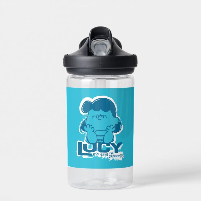 Peanuts | Lucy Who Says I'm Crabby?? Water Bottle (Front)