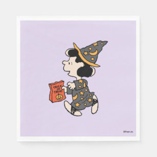 Peanuts Lucy Witch Costume Halloween Napkin