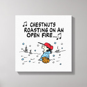 Peanuts Lucy's Chestnuts Roasting Canvas Print