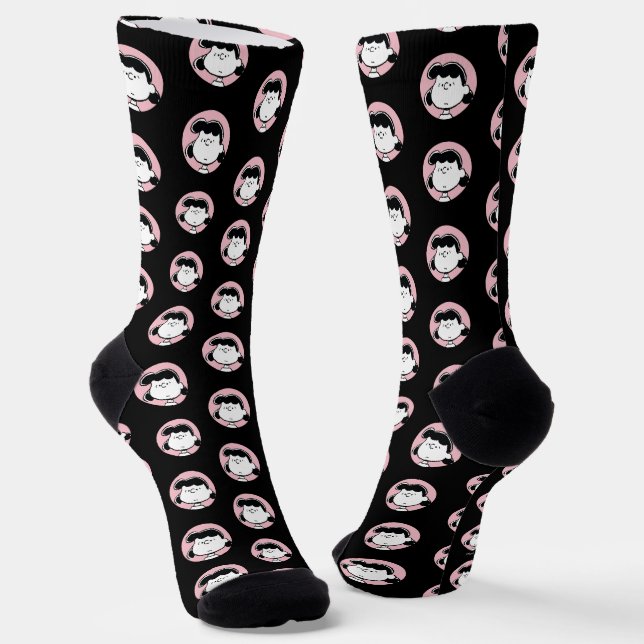 Peanuts | Lucy's Faces 2 Socks (Angled)
