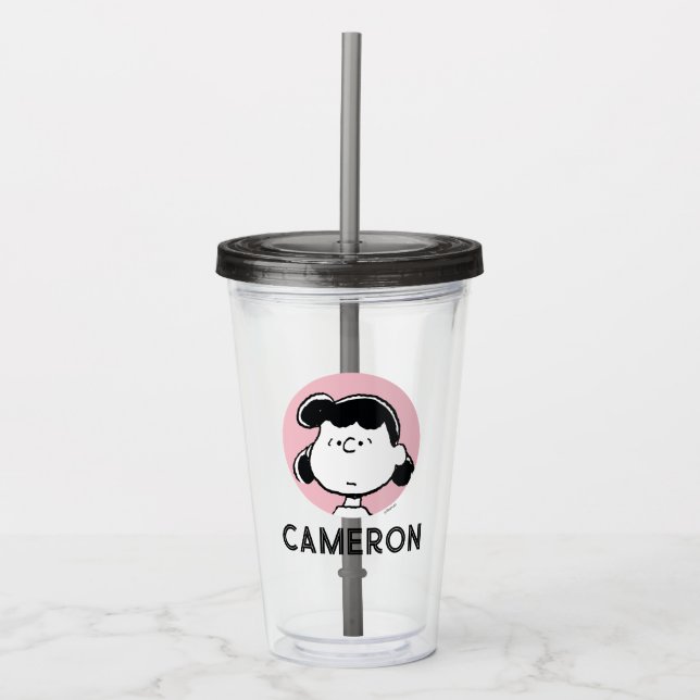 Peanuts | Lucy's Faces Acrylic Tumbler (Front)