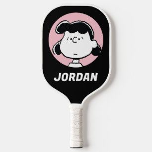 Peanuts   Lucy's Faces   Add Your Name Pickleball Paddle