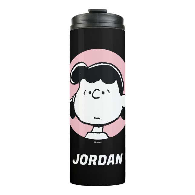 Peanuts | Lucy's Faces | Add Your Name Thermal Tumbler (Front)