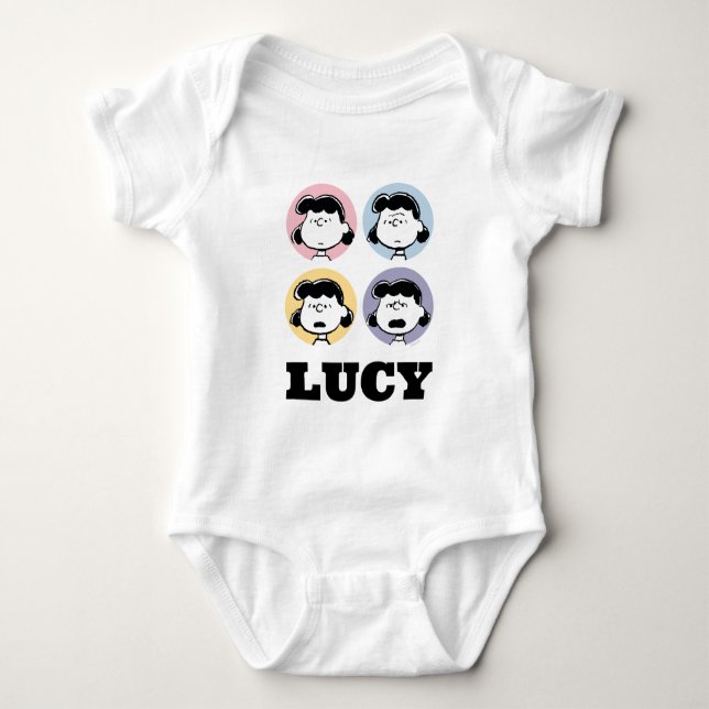 Peanuts | Lucy's Faces Baby Bodysuit (Front)
