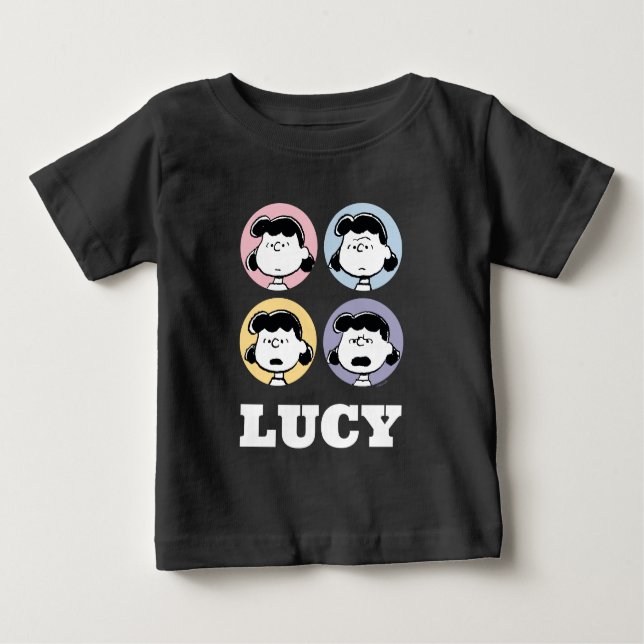 Peanuts | Lucy's Faces Baby T-Shirt (Front)