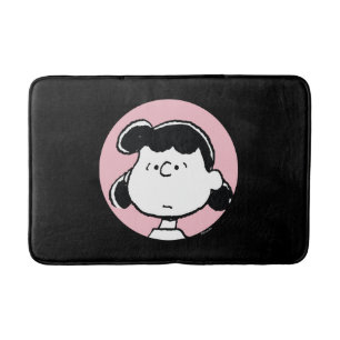 Peanuts   Lucy's Faces Bath Mat