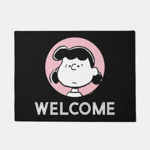 Peanuts   Lucy's Faces Doormat