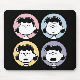 Peanuts   Lucy's Faces Mouse Pad