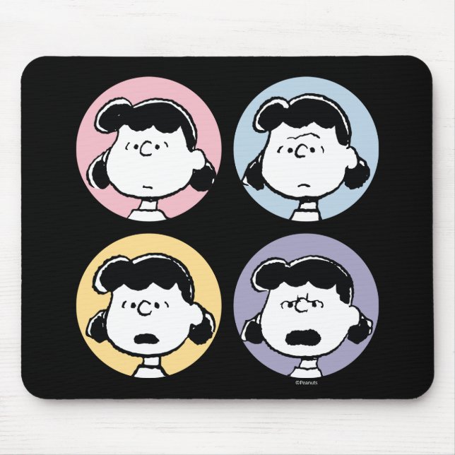 Peanuts | Lucy's Faces Mouse Pad (Front)