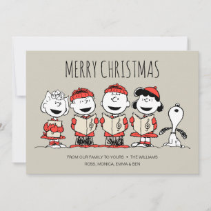 Peanuts   Merry Christmas Holiday Choir Card