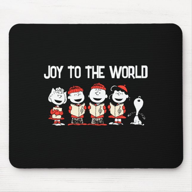Peanuts Merry Christmas Holiday Choir  Mouse Pad (Front)