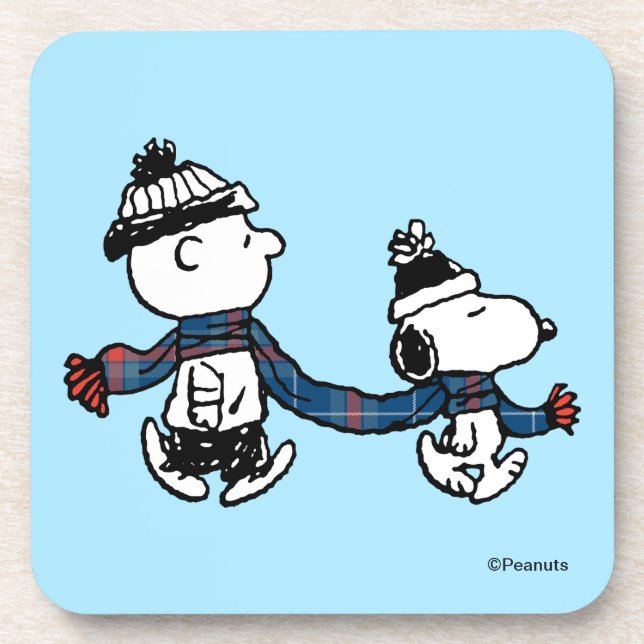 Peanuts | Merry Christmas Snoopy & Charlie Brown Coaster (Front)