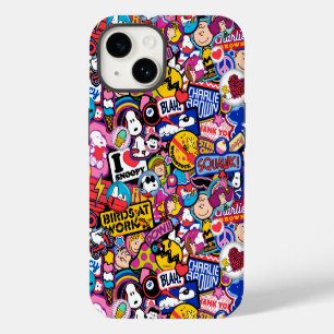 Peanuts Mixtape Patch Pattern iPhone 14 Case