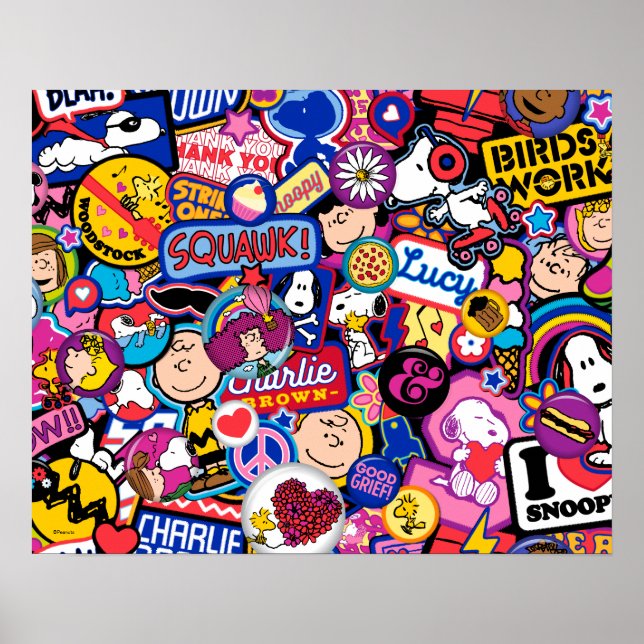 Peanuts | Mixtape Patch Pattern Poster (Front)