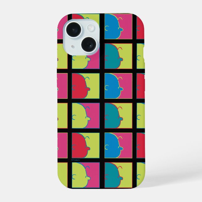 Peanuts | Modern Pop Art Charlie Brown iPhone 15 Case (Back)