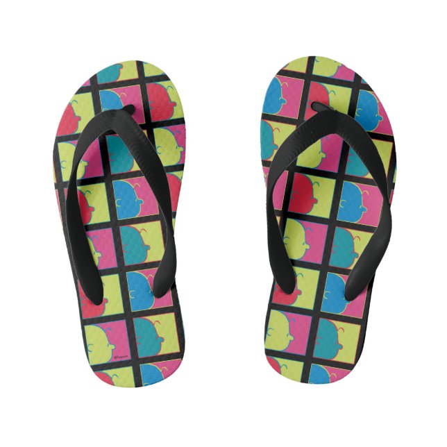 Peanuts | Modern Pop Art Charlie Brown Kid's Thongs (Footbed)