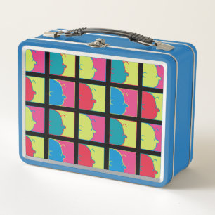 Peanuts   Modern Pop Art Charlie Brown Metal Lunch Box