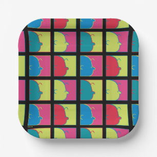 Peanuts   Modern Pop Art Charlie Brown Paper Plate
