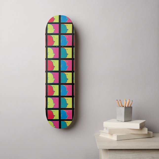 Peanuts | Modern Pop Art Charlie Brown Skateboard (Wall Art)