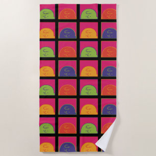 Peanuts   Modern Pop Art It's Charlie Brown Beach Towel