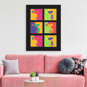 Peanuts Modern Pop Art Snoopy Canvas Print