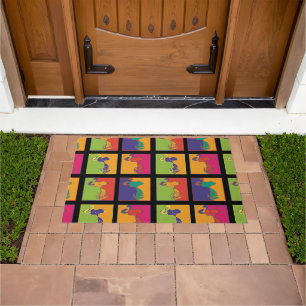 Peanuts   Modern Pop Art Snoopy Doormat