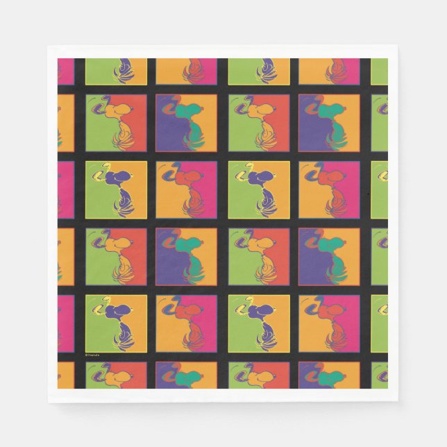 Peanuts | Modern Pop Art Snoopy Napkin (Front)