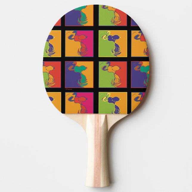 Peanuts | Modern Pop Art Snoopy Ping Pong Paddle (Front)